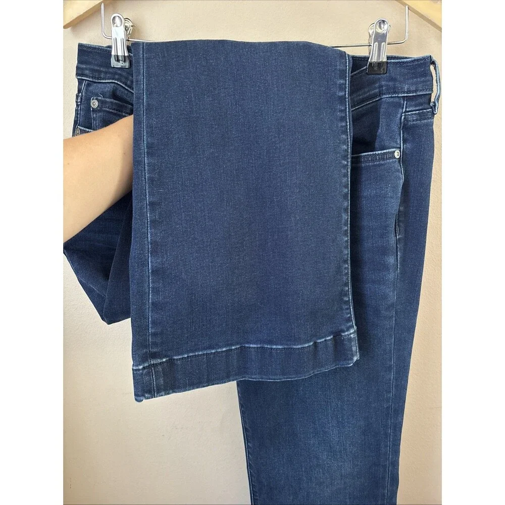7 For All Mankind Bootcut Jeans Womens 32 Dark Wash Mid Rise Denim